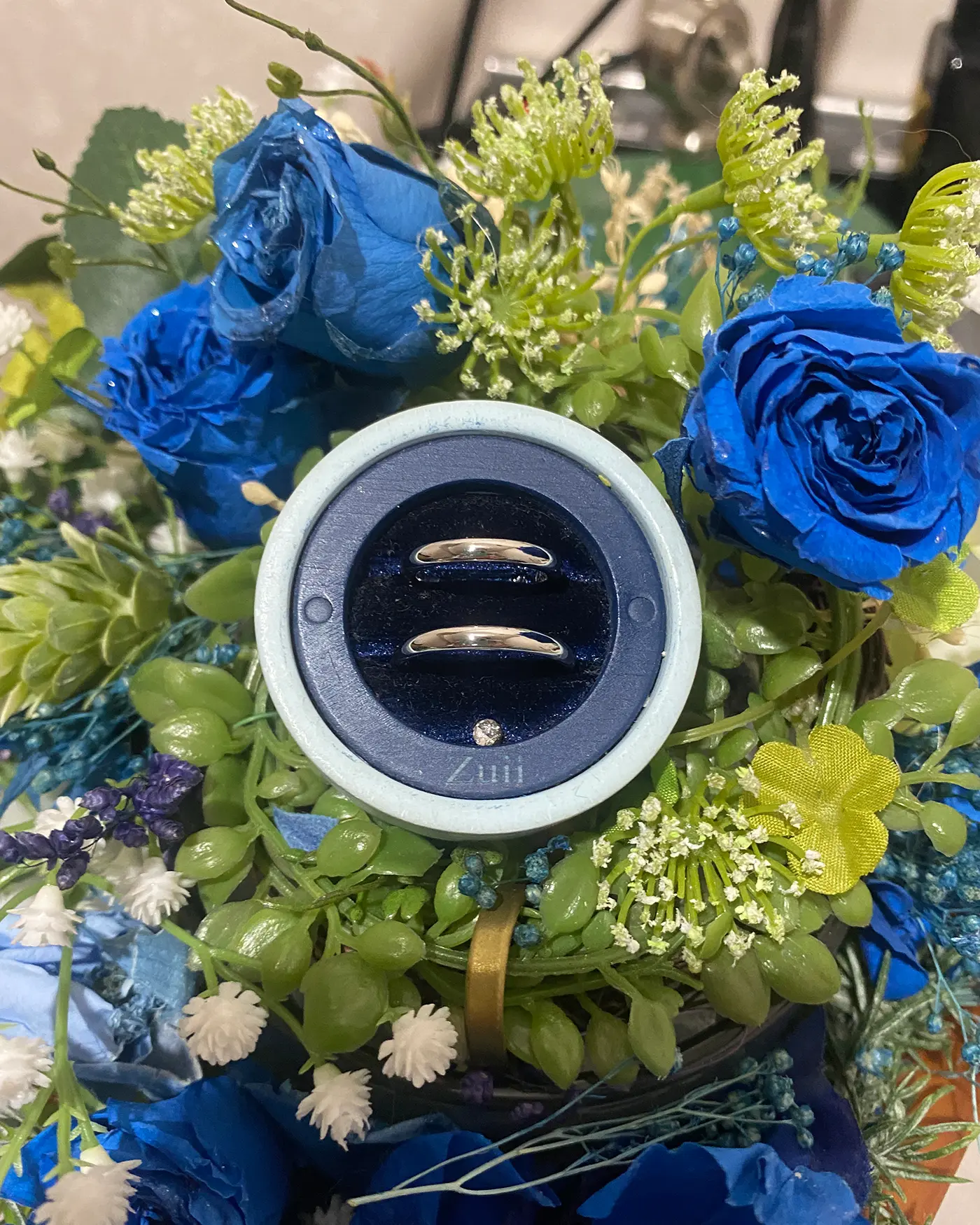 シンプルな甲丸の手作り結婚指輪